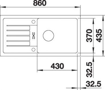 BLANCO FAVUM XL 6 S vulkangrau 527267