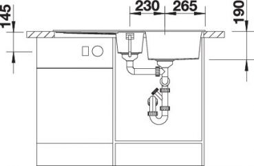 BLANCO METRA 6 S vulkangrau 527299