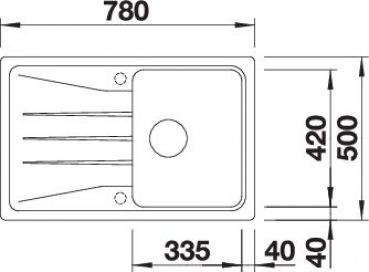 BLANCO SONA 45 S softweiß 527149