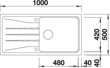 BLANCO SONA XL 6 S vulkangrau 527341