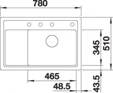 BLANCO ZENAR XL 6 S Compact schwarz 526052