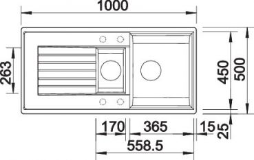 BLANCO ZIA 6 S vulkangrau 527389
