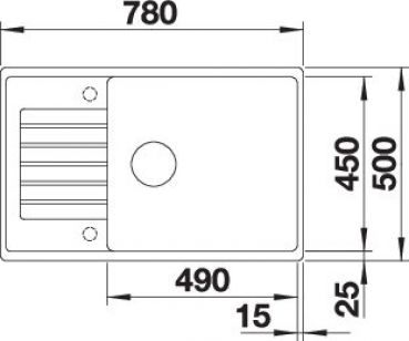 BLANCO ZIA XL 6 S Compact vulkangrau 527396