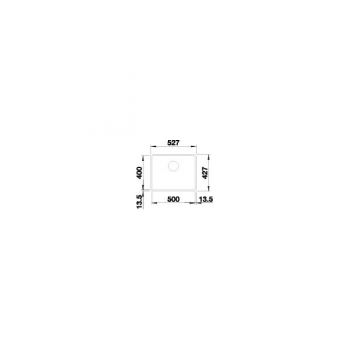 BLANCO SUBLINE 500-F  anthrazit
