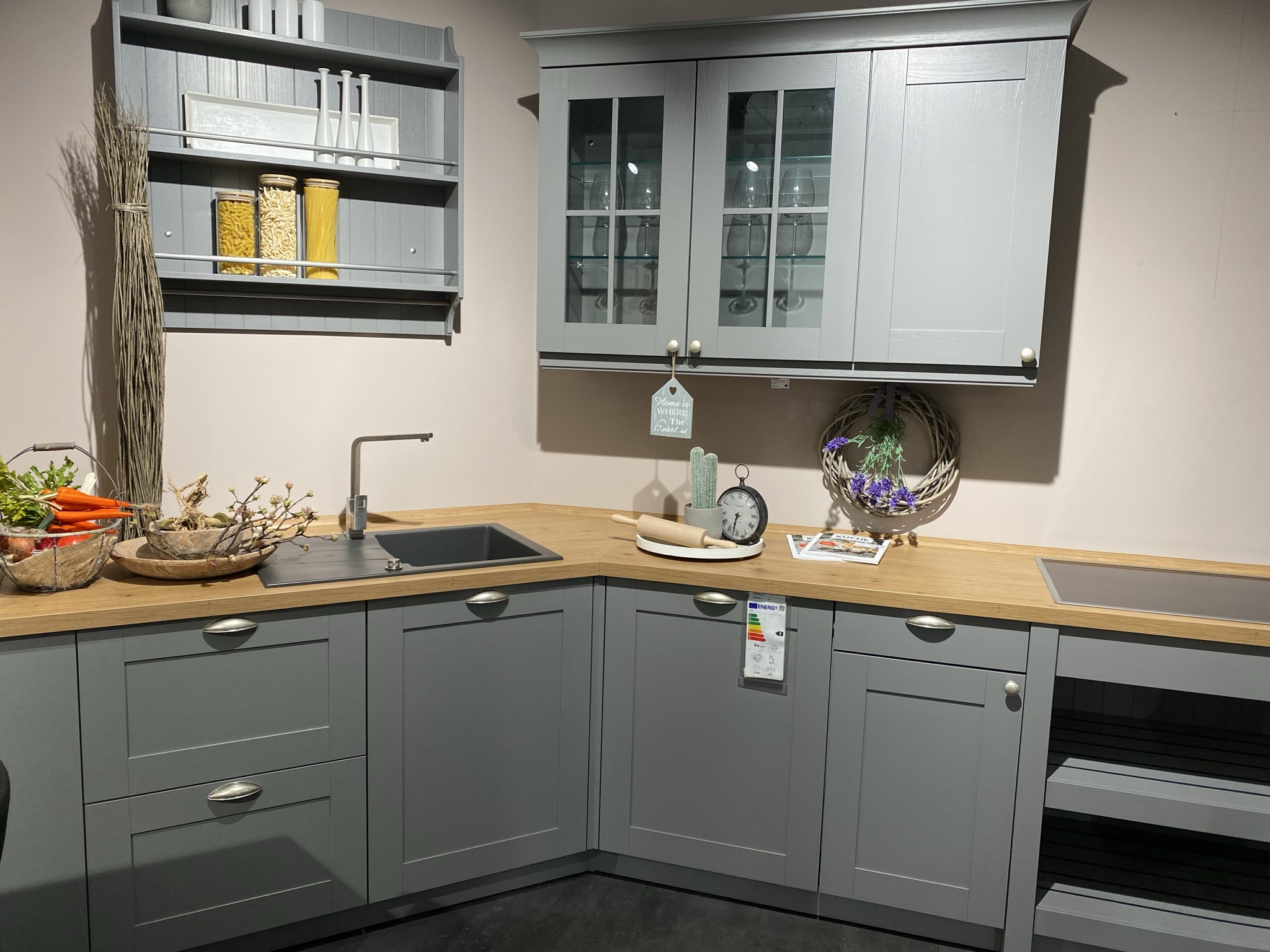 Schüller Casa L278 Achatgrau Seidenglanz APL K505 Asteiche Natur