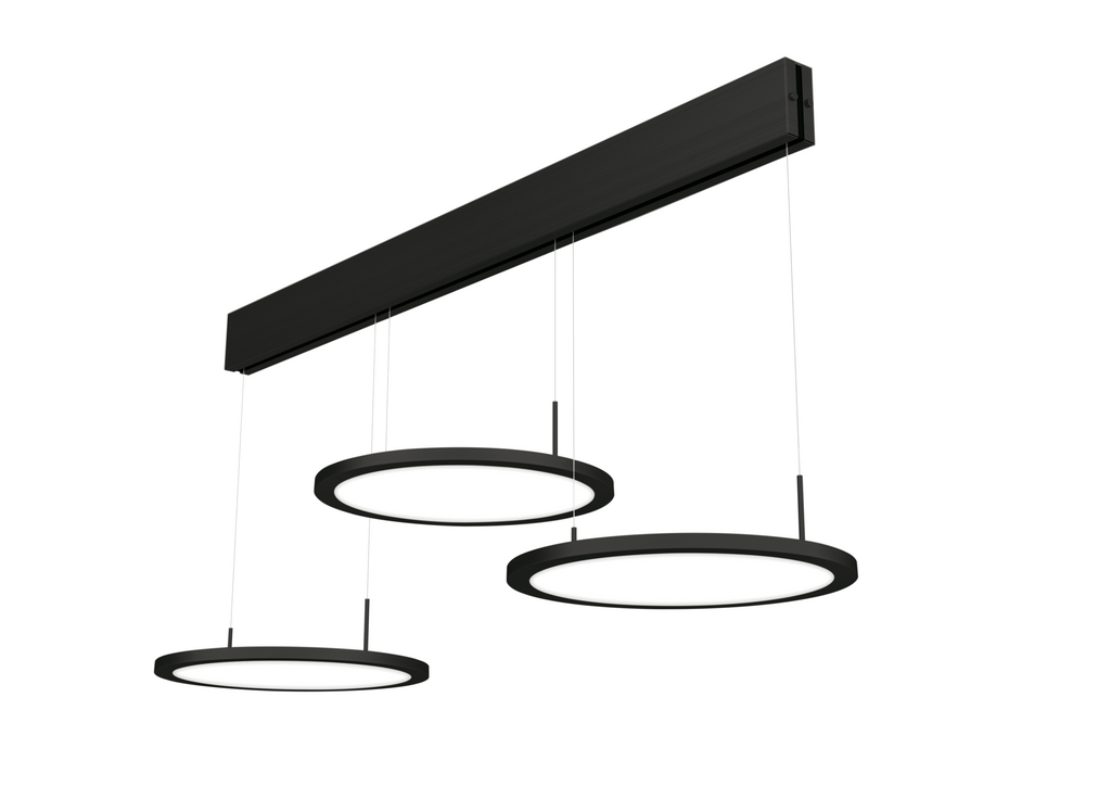 Plate 3 LED, Pendelleuchte, schwarz matt | hai-end