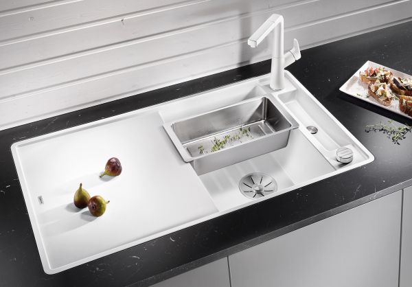 BLANCO AXIA III 5 S-F reversibel weiß