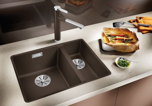 BLANCO SUBLINE 340/160-F Hauptbecken links cafe