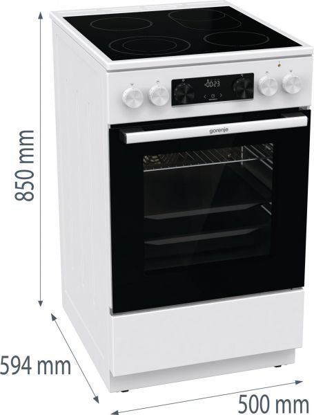 Gorenje GECS5C70WA - Standherd - Weiß