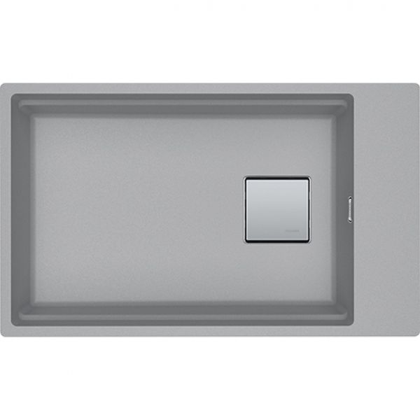 Franke KNG 110-62, 620x420mm, Siebkorb als Druckknopfventil, Steingrau