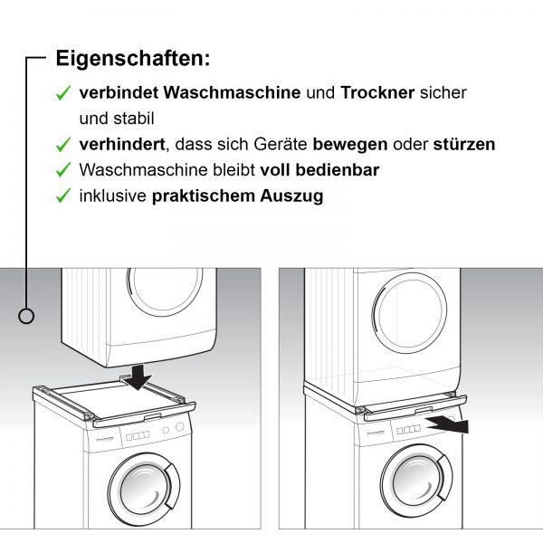 Bosch WTZ11400, Verbindungssatz mit Auszug
