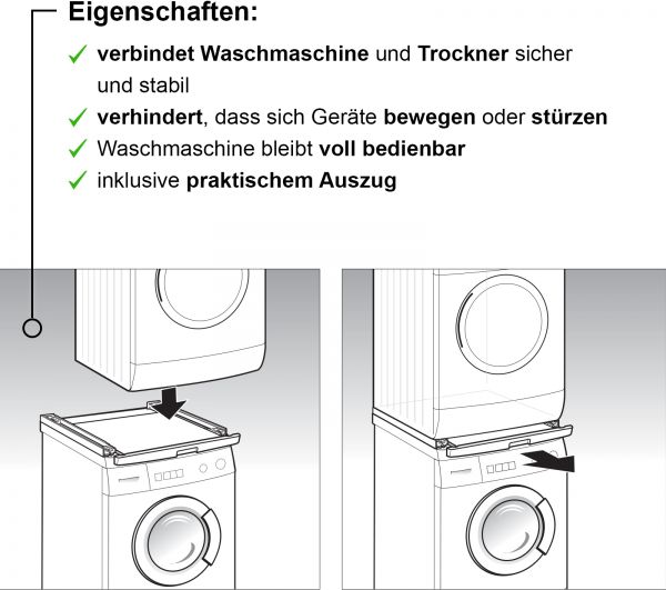 Bosch WTZ11400, Verbindungssatz mit Auszug