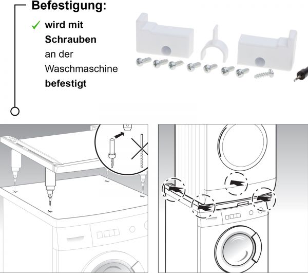 Bosch WTZ11400, Verbindungssatz mit Auszug