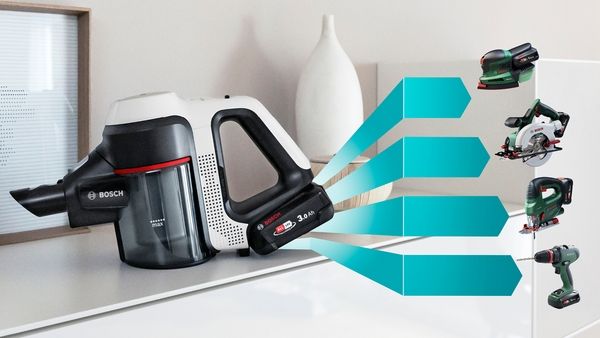 Bosch BKS71HYG1, Akku-Staubsauger 2in1 Saugen & Wischen