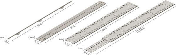 Neff Z788BI00, Verblendungs- und Befestigungsleisten