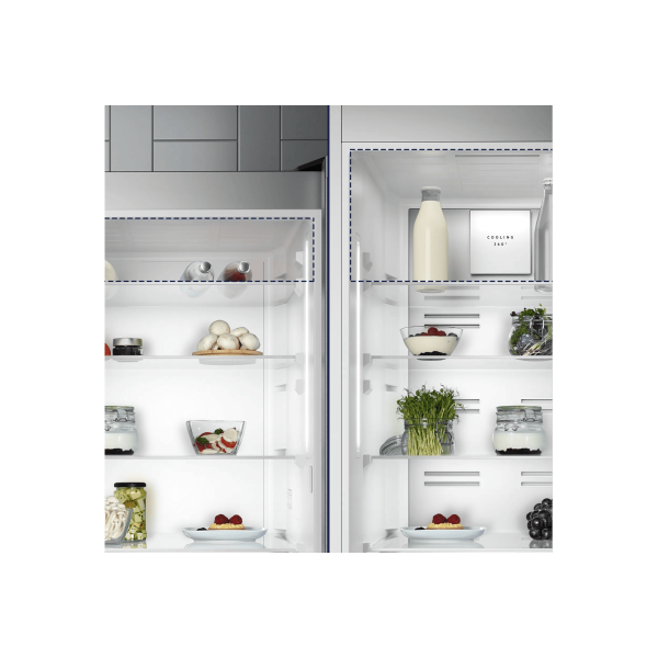 Electrolux ENA7CE19S - Kühl- / Gefrierkombination - Weiß