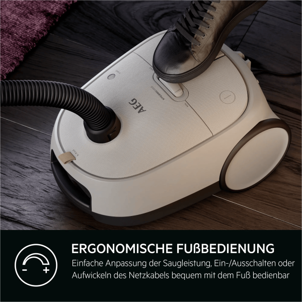 AEG AB61H6SW - Bodenstaubsauger - Shell White