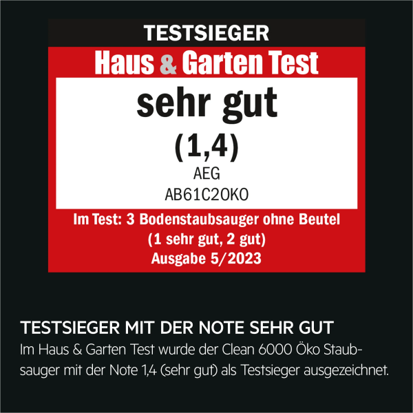 AEG AB61C2OKO - Bodenstaubsauger - Granite Grey recycled