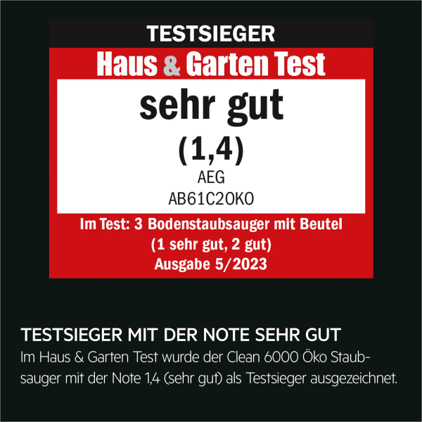 AEG AB61C2OKO - Bodenstaubsauger - Granite Grey recycled