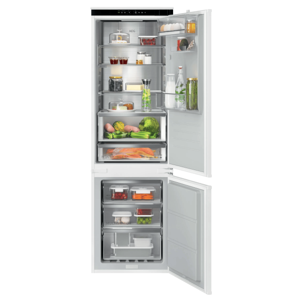 AEG NSC9V183CS - Kühl- / Gefrierkombination - Weiß
