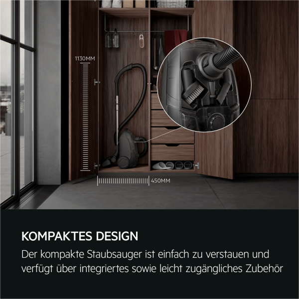 AEG AB51C2DG - Bodenstaubsauger - Dark Grey