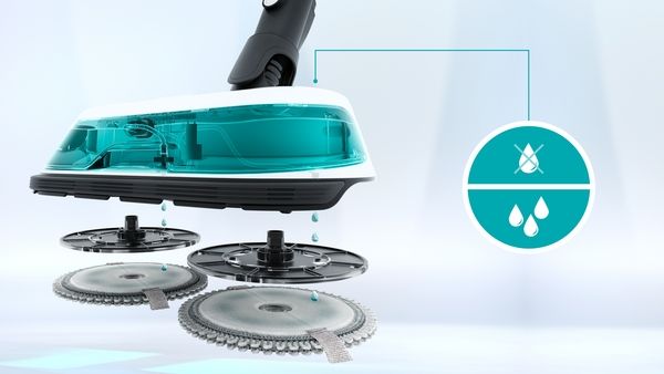 Bosch BKS71HYG1, Akku-Staubsauger 2in1 Saugen & Wischen