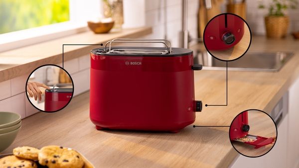 Bosch TAT2M124, Kompakt Toaster