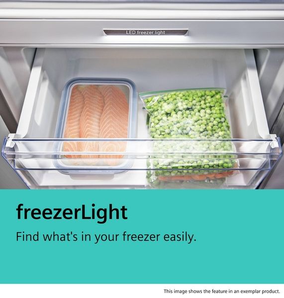 Siemens KG49NSBBF, Freistehende Kühl-Gefrier-Kombination mit Gefrierbereich unten, Glastür