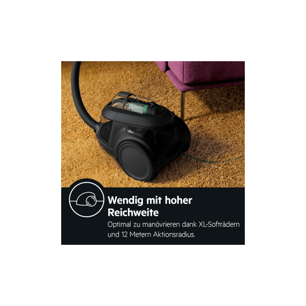 AEG AL61C2ÖKO - Bodenstaubsauger - Black Recycled