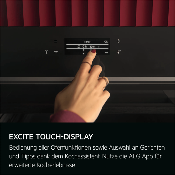 AEG NKK8N621B - Einbauherd/Backofen - Schwarz