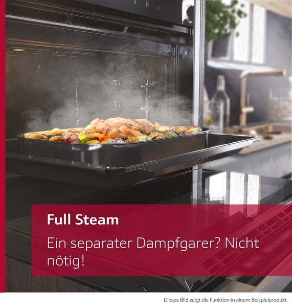 Neff C24FS31N0, Kompakt-Dampfbackofen