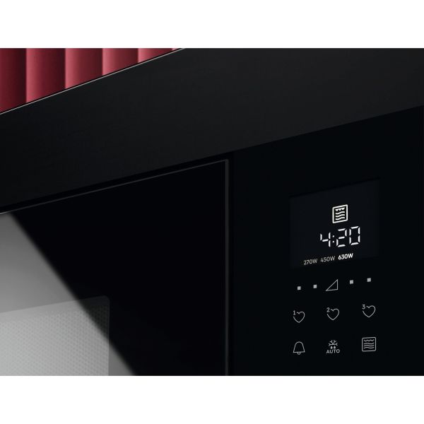 AEG MG2600T - Mikrowelle - Mattschwarzes Glas