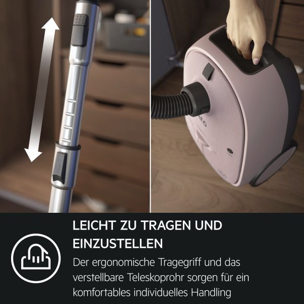 AEG AB61C1WP - Bodenstaubsauger - Whisper Pink