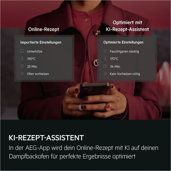 AEG TP9SB83FAB - Einbauherd/Backofen - Schwarz