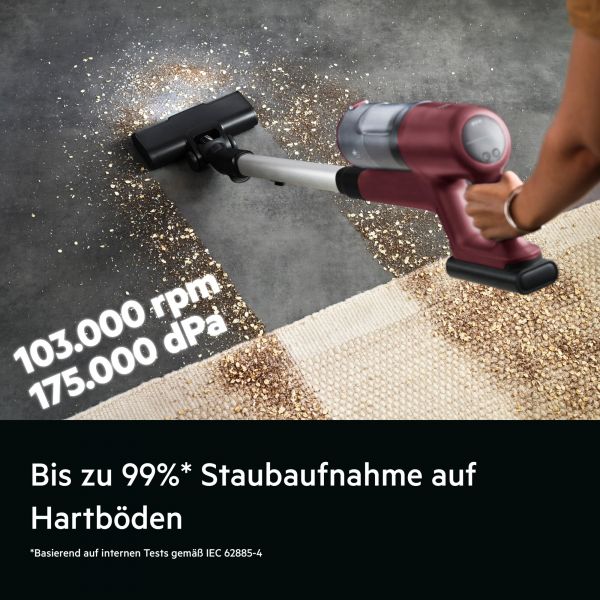 AEG AP61CB21DR - Akku Staubsauger - Dark Red