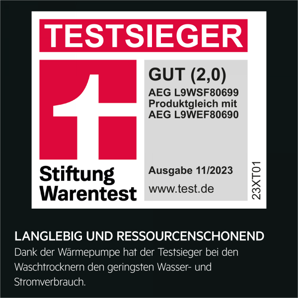 AEG L9WSF80699 - Waschtrockner - Weiß