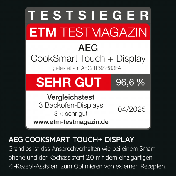 AEG TP9SB83FAT - Einbauherd/Backofen - Matt Black