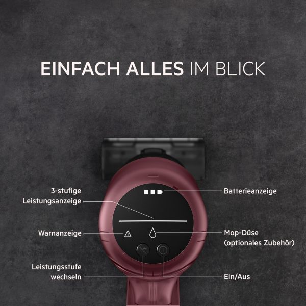 AEG AP61CB21DR - Akku Staubsauger - Dark Red