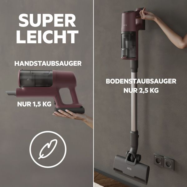 AEG AP61CB21DR - Akku Staubsauger - Dark Red