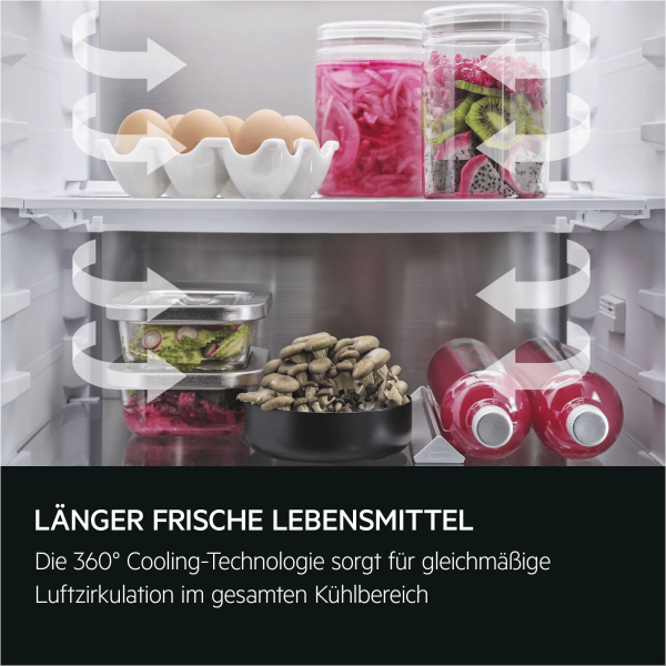 AEG NSC9V183CS - Kühl- / Gefrierkombination - Weiß