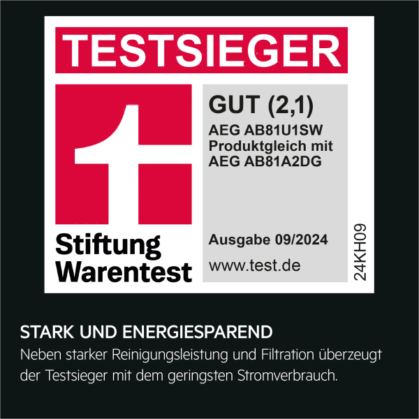 AEG AB81U1SW - Bodenstaubsauger - Shell White