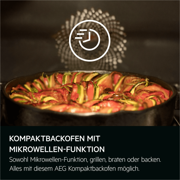AEG NKK8N621B - Einbauherd/Backofen - Schwarz