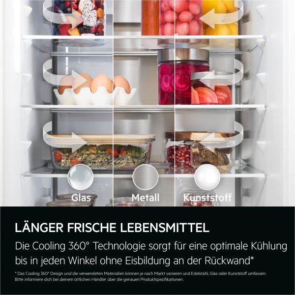 AEG NSC7C181DS - Kühl- / Gefrierkombination - Weiß