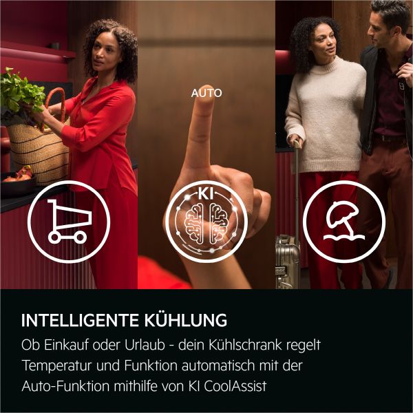 AEG NSC7C181DS - Kühl- / Gefrierkombination - Weiß