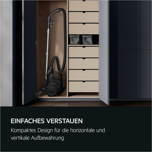 AEG AL61A2EPP - Bodenstaubsauger - Black Recycled