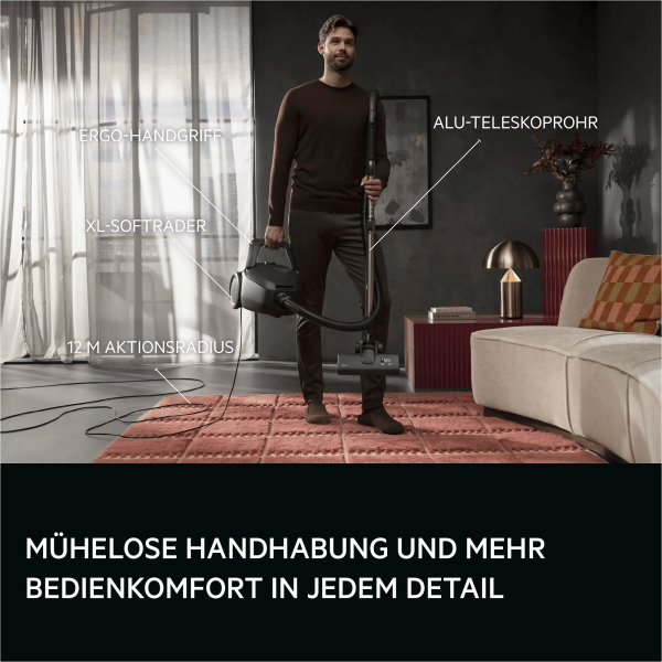AEG VX83-2EBR - Bodenstaubsauger - Ebony Black