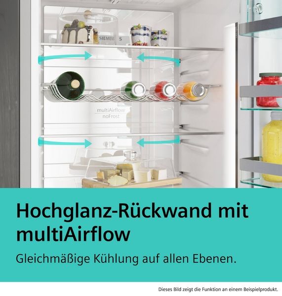 Siemens KG36N2IBF, Freistehende Kühl-Gefrier-Kombination mit Gefrierbereich unten