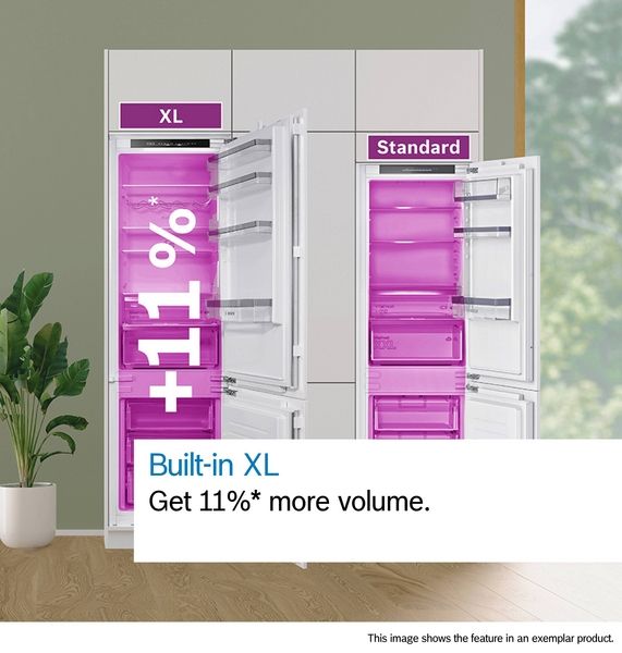 Bosch KIN96VFD0, Einbau-Kühl-Gefrier-Kombination mit Gefrierbereich unten