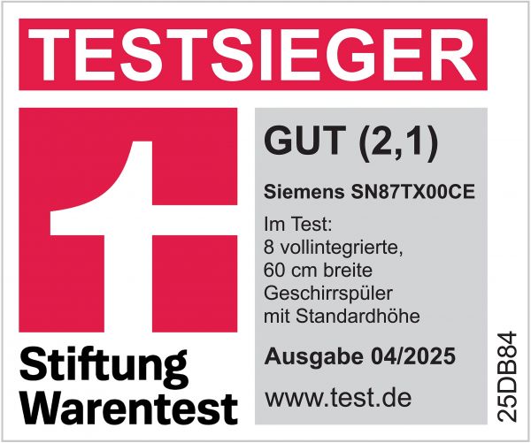 Siemens SN87TX00CE, Vollintegrierter Geschirrspüler