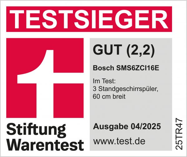 Bosch SMS6ZCI16E, Freistehender Geschirrspüler